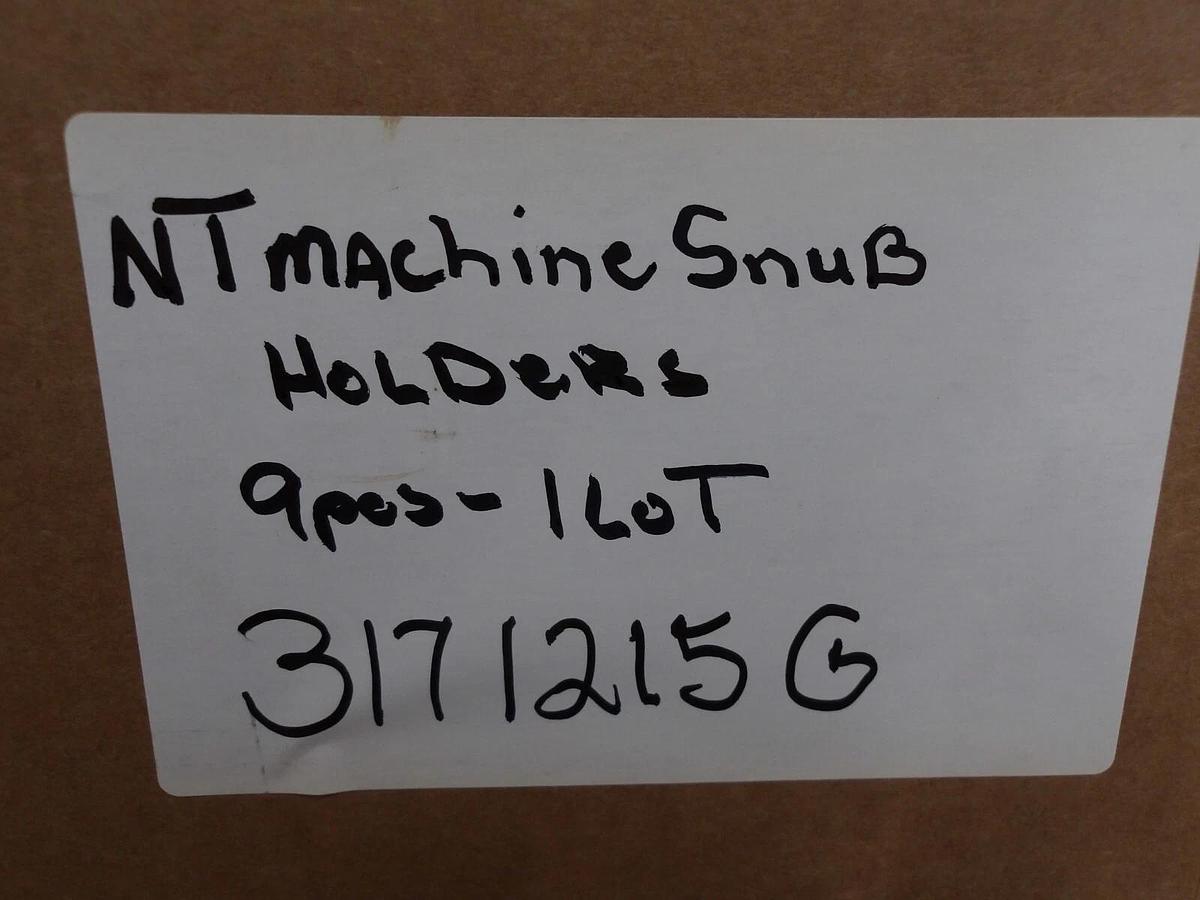 Used NT MACHINE SNUB HOLDER (ASSORTED LOT OF 9) #3171215G NEW