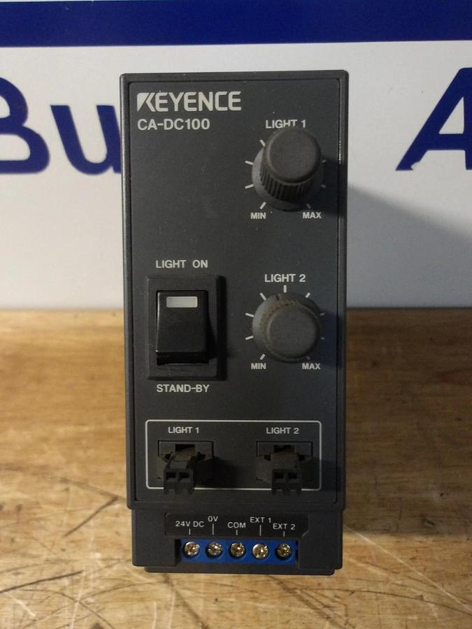 Used KEYENCE CA-DC100 LIGHT CONTROLLER, #1223910G USED
