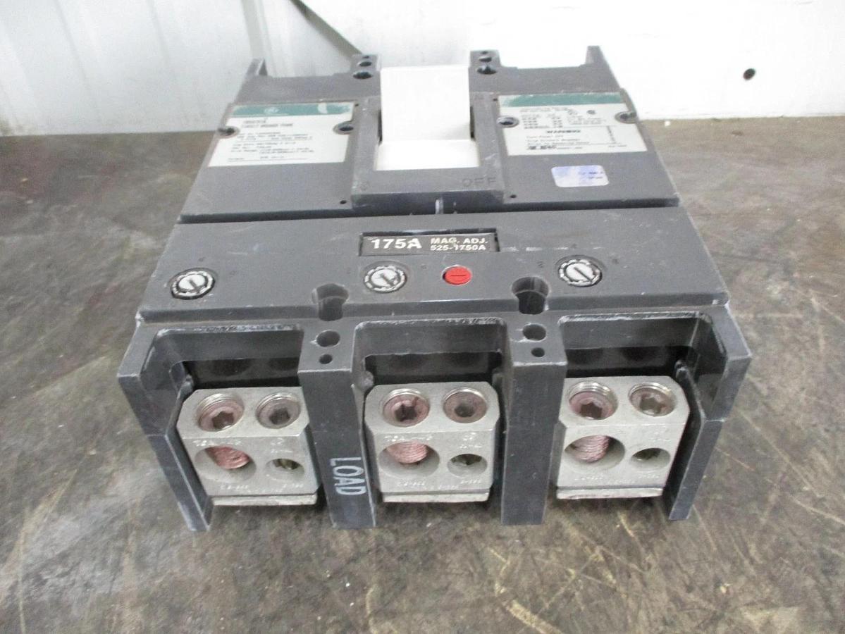 Used GE 175 AMP CIRCUIT BREAKER, 600 VAC / 500 VDC, #351042J USED
