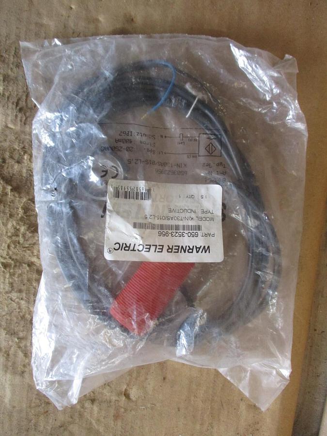 Used WARNER ELECTRIC 650-3523-956 INDUCTIVE CABLE, #681037J NEW
