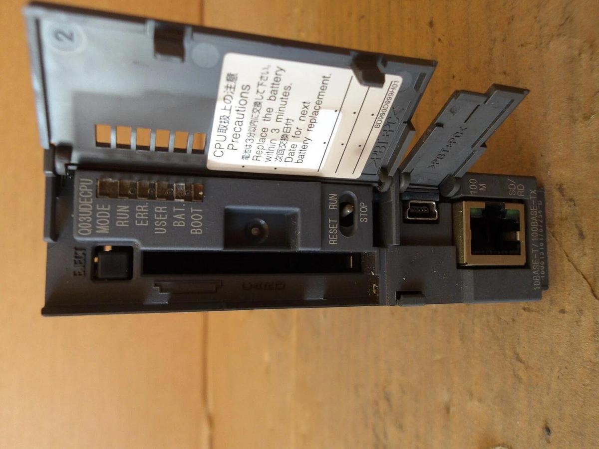 Used MITSUBISHI Q03UDECPU LOGIC CONTROLLER, #1111305G USED