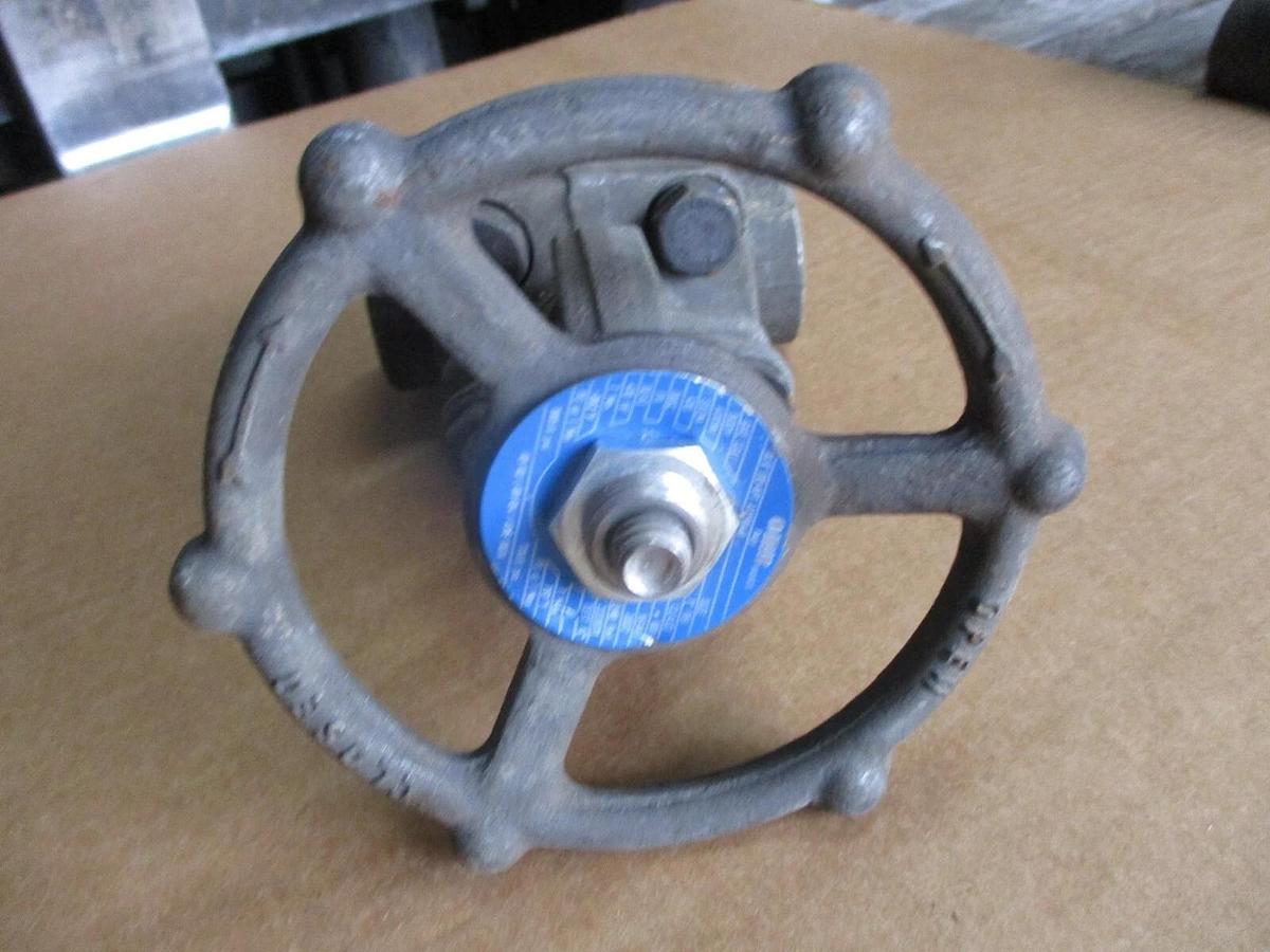 Used OMB 1" FORGED STEEL GATE VALVE (THREADED) #419755J NEW