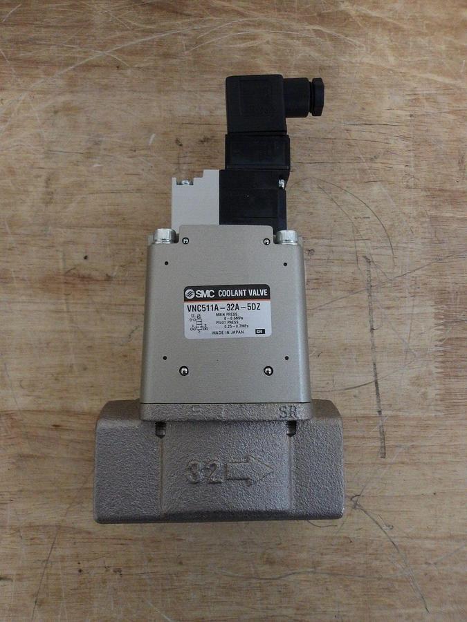 SMC 1-1/2" SOLENOID COOLANT VALVE YNC511A-32A-50Z, #324142G NIB