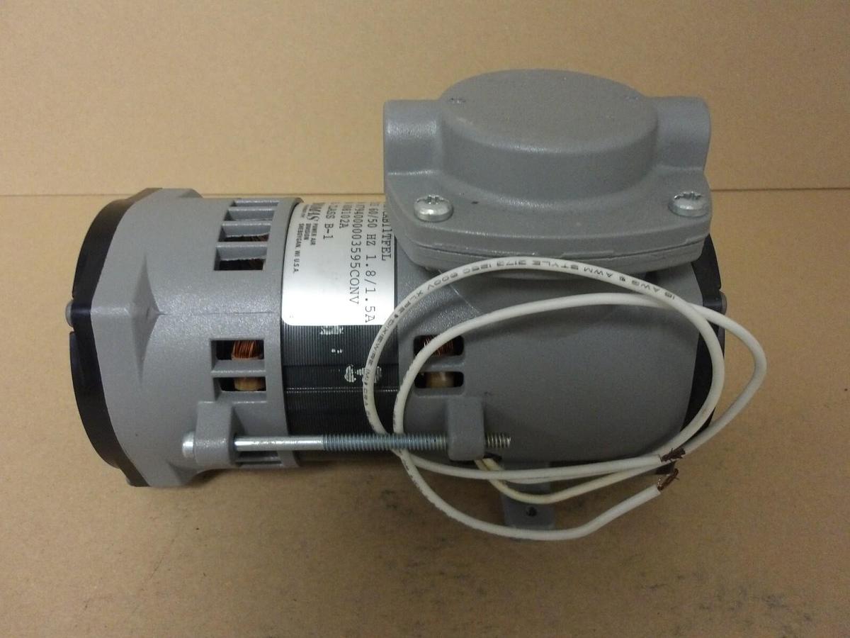 Used THOMAS POWER AIR 107CAB11TFEL OIL-LESS AIR COMPRESSORE, #412310G NEW