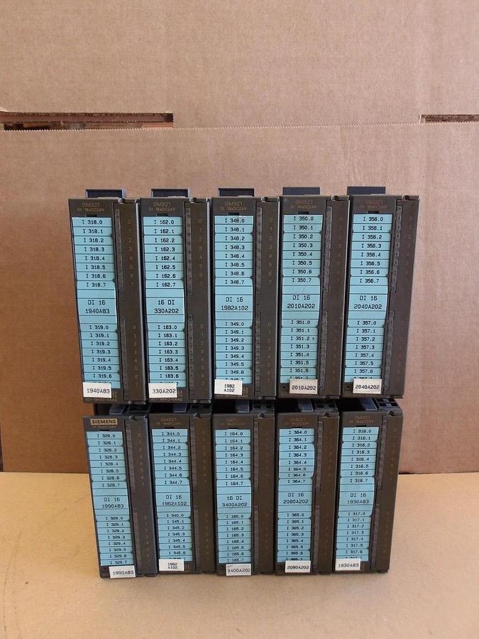 Used SIEMENS SIMATIC S7 INPUT MODELS(LOT OF 10), #424100G USED