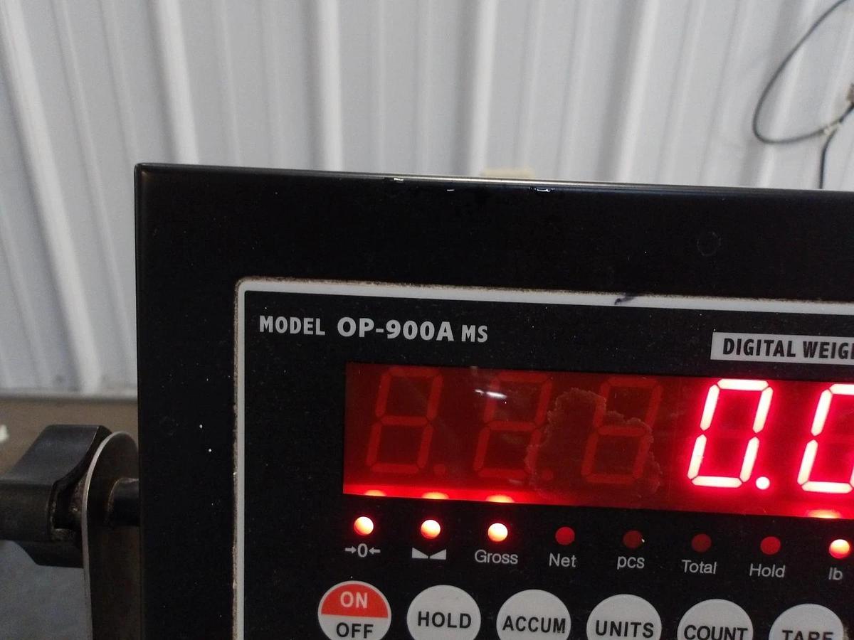 Used OPTIMA OP-900A MS DIGITAL SCALE, 250 CAP, #812145G USED