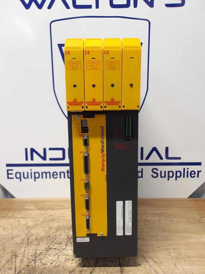 Used BAUMULLER BUM61-VC-AA-1098 SERVO MOTOR CONTROLLER, 480 V, #2261053G NEW