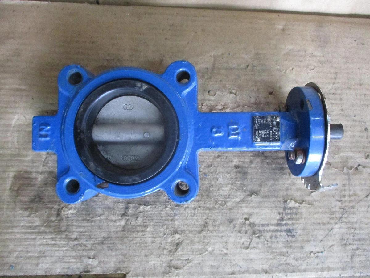Used OHIO 3" BUTTERFLY VALVE (NO HANDLE), #78327J NEW