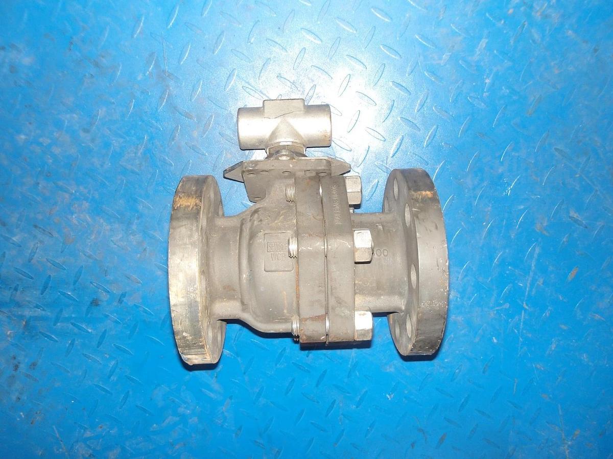 Used SHARPE 2-1/2" STEEL BALL VALVE FS50334R, FLANGED, #26200G NEW
