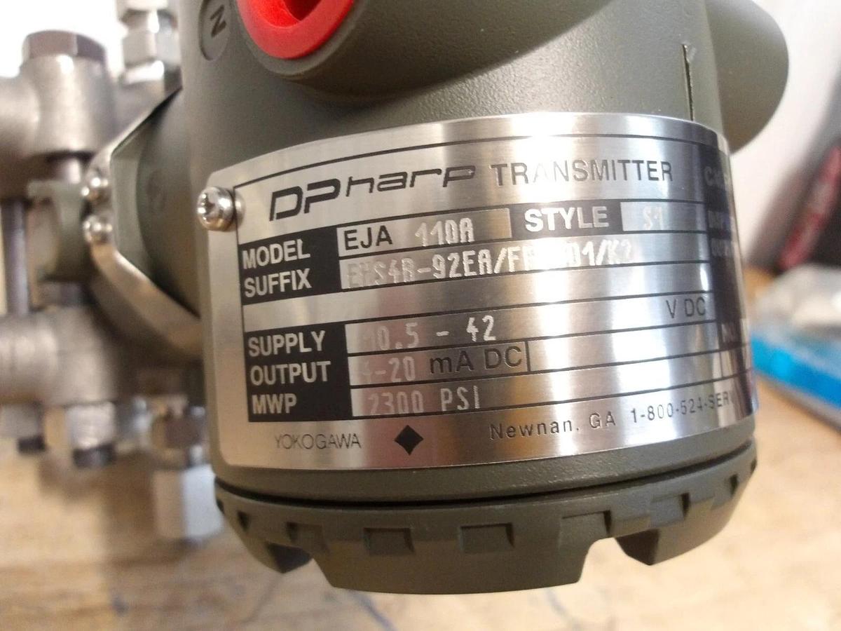 Used YOKOGAWA DP HARP EJA PRESSURE TRANSMITTER EHS4B-92EA, #52142G NEW