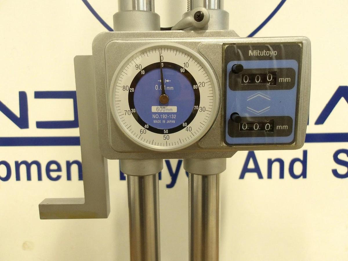 MITUTOYO 192-132 HEIGHT GAGE 600 MM, DUAL COLUMN, #710219G NIB