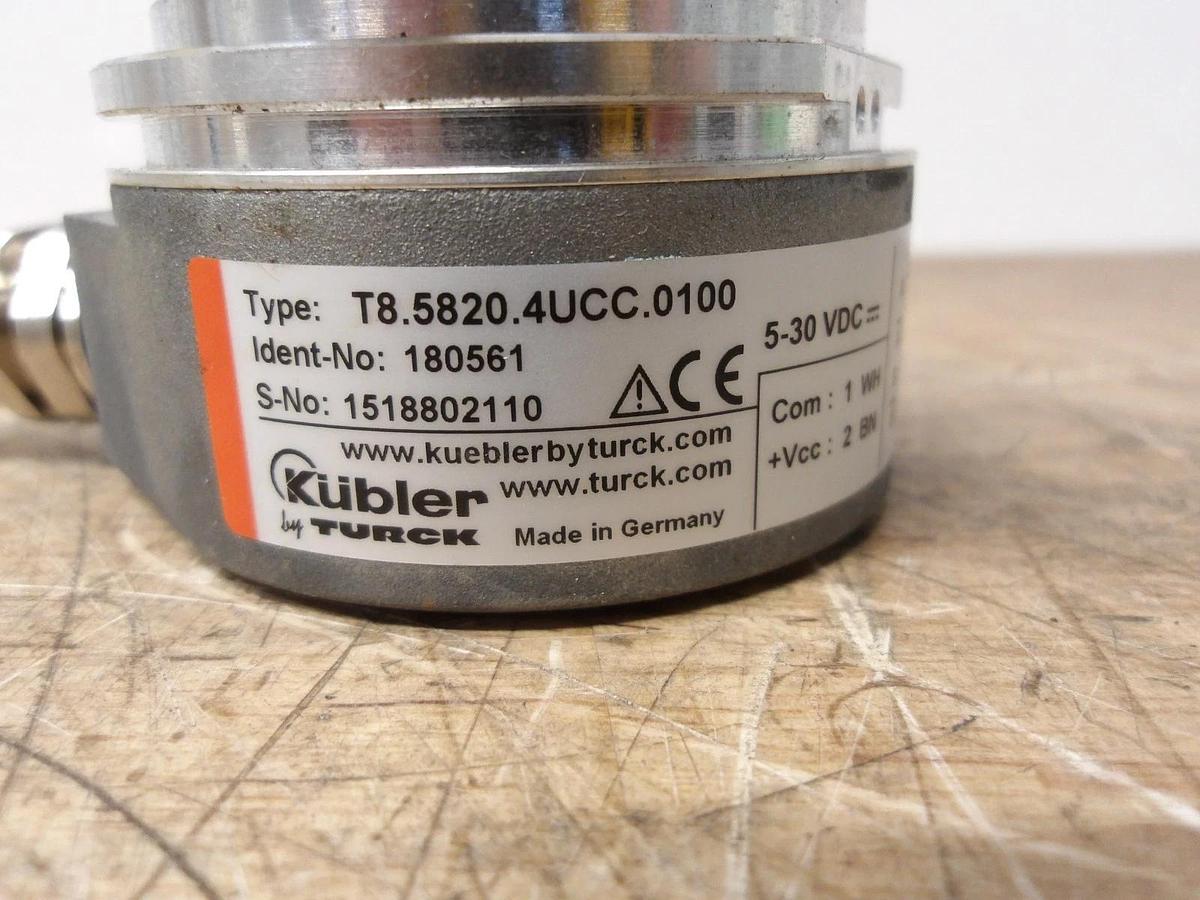 Used TURCK - KUBLER T8.5820.4UCC.0100 ROTARY ENCODER, #12301027GJW NEW
