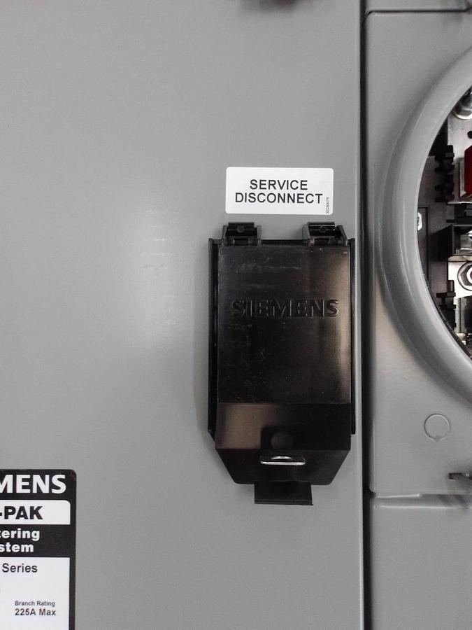 SIEMENS 4 GANG METERING SYSTEM WP6412RJ, 240 V, #6121022G NIB