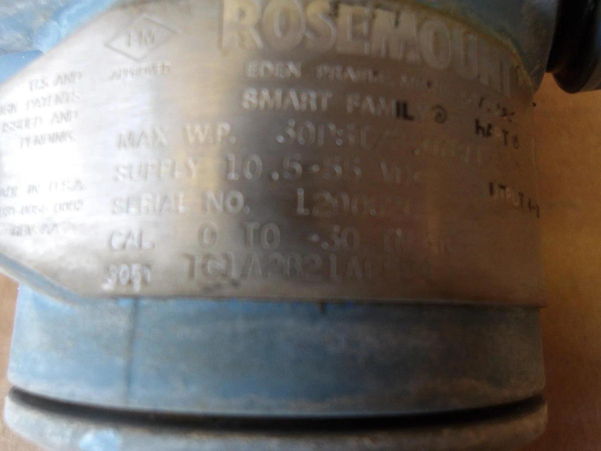 Used ROSEMOUNT 3051 PRESSURE TRANSMITTER, #72242G USED