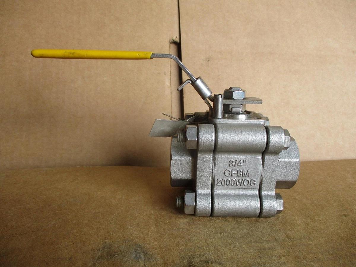Used WARREN 3/4" STAINLESS BALL VALVE(SOCKET WELD), #4161131J NEW