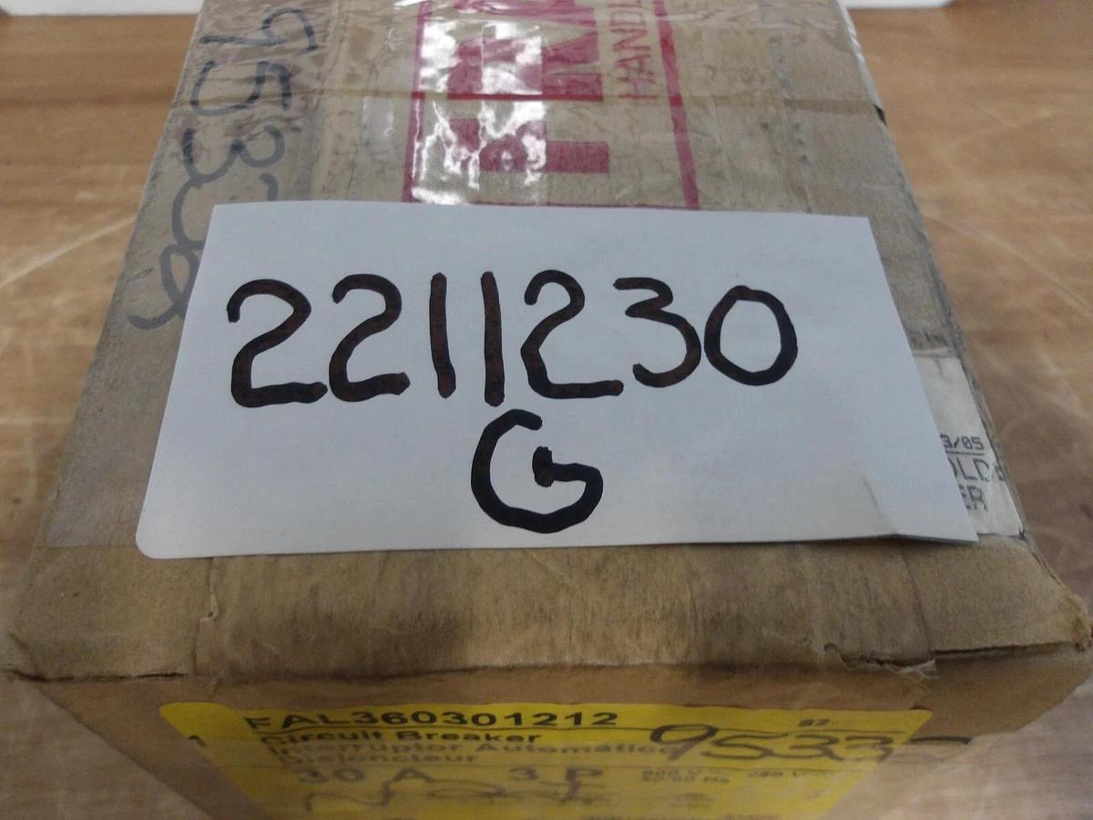 SQUARE D 30 AMP BREAKER 600/250 V, #2211230G NIB