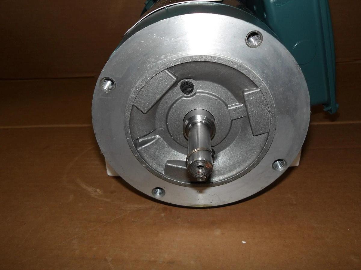 Used BALDOR RELIANCE .5 HP MOTOR, FR 56C, 1740 RPM, 208-230/460 V, #1016815G NEW