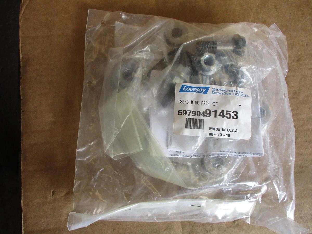 Used LOVEJOY 185-6 DISC PACK KIT 69790491453, #911330J NEW