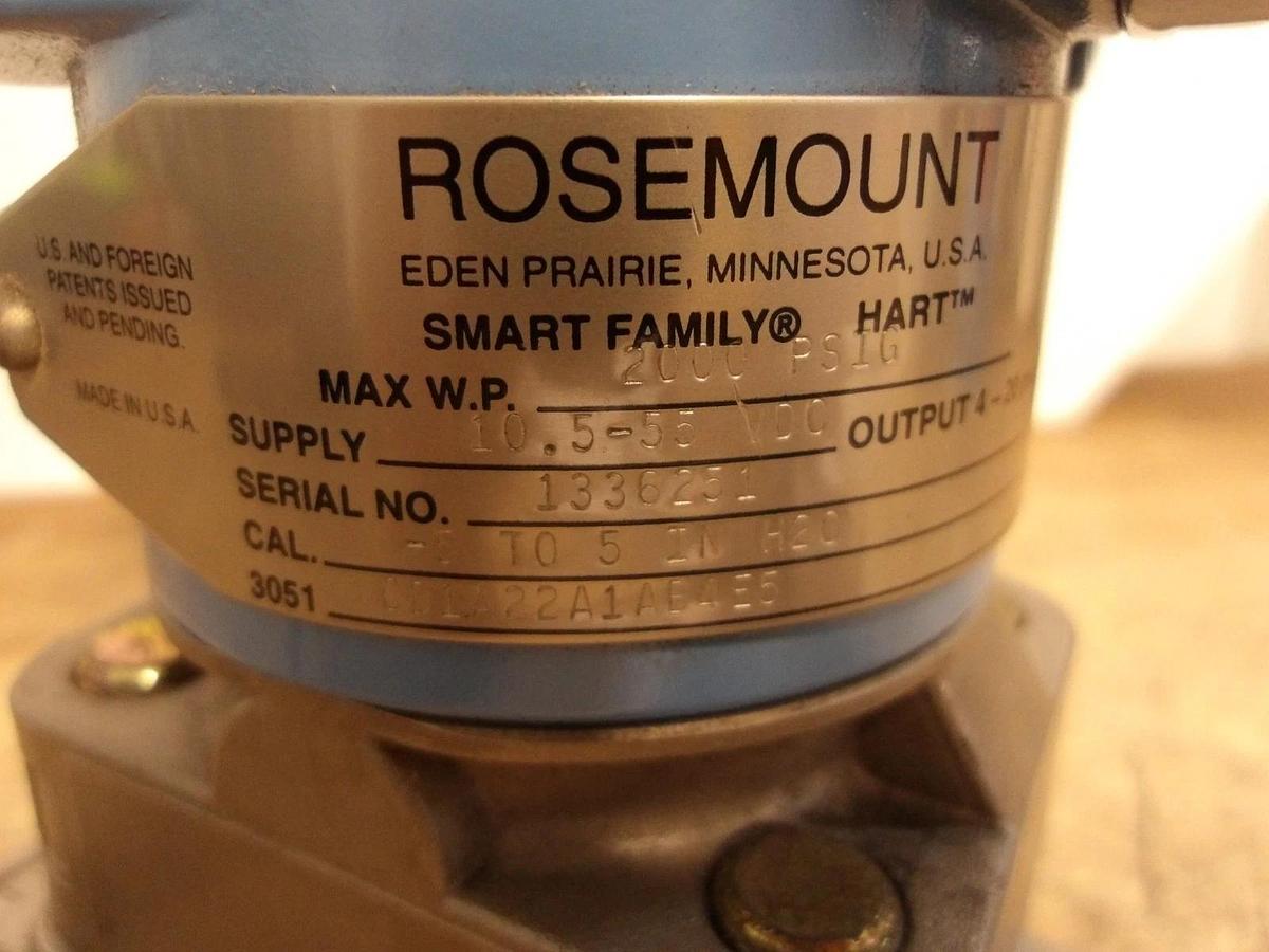 Used ROSEMOUNT 3051 PRESSURE TRANSMITTER, #92305G NEW