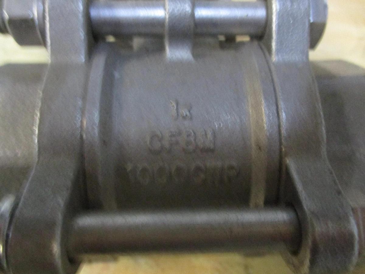 Used FNW 1" SOCKET WELD STAINLESS BALL VALVE, #1201023J NEW