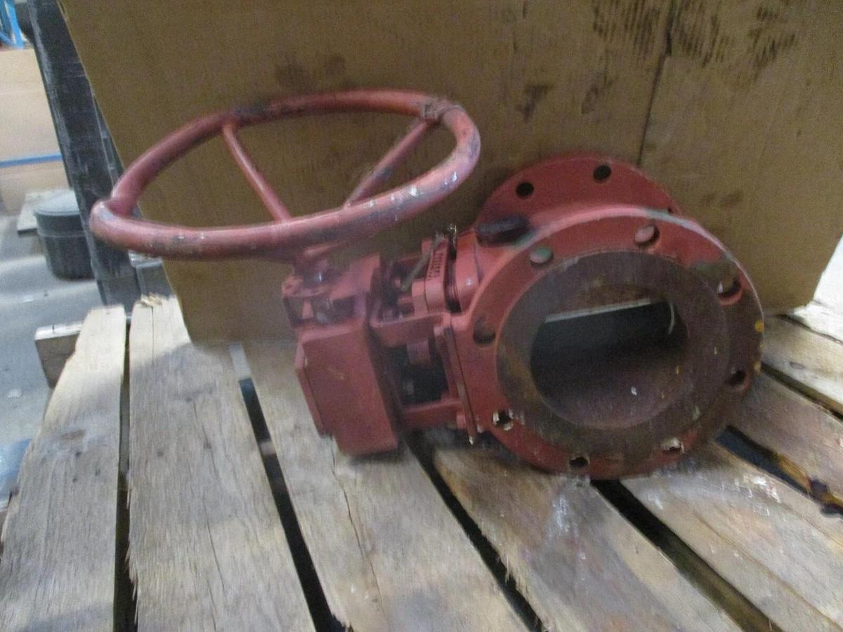 Used DURCO 6" STEEL PLUG VALVE, #625133J NEW