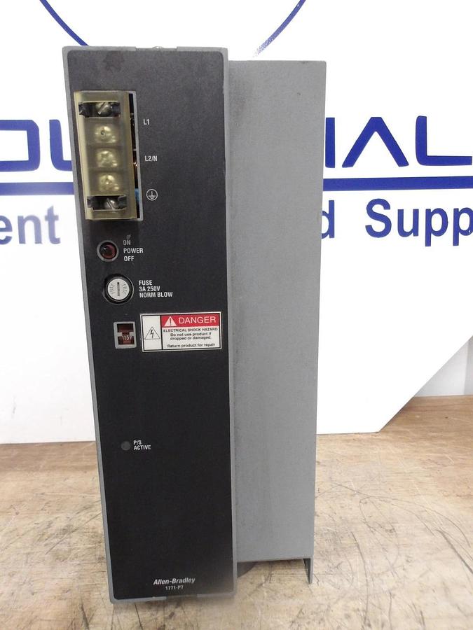 Used ALLEN BRADLEY 1771-P7 D POWER SUPPLY, 120-220 V, #919208G USED