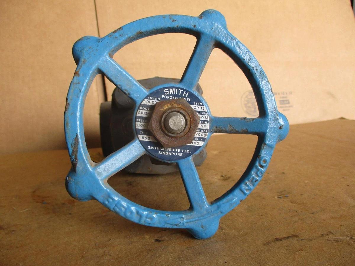 Used SMITH 1-1/4" IRON GATE VALVE (THREADED), #4161245J NEW