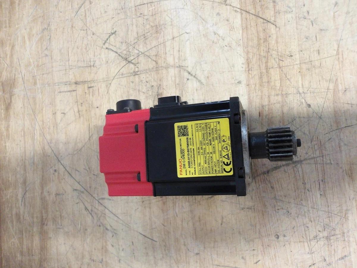 Used FANUC A06B-0115-B075 0008 AC SERVO MOTOR, #616218G USED
