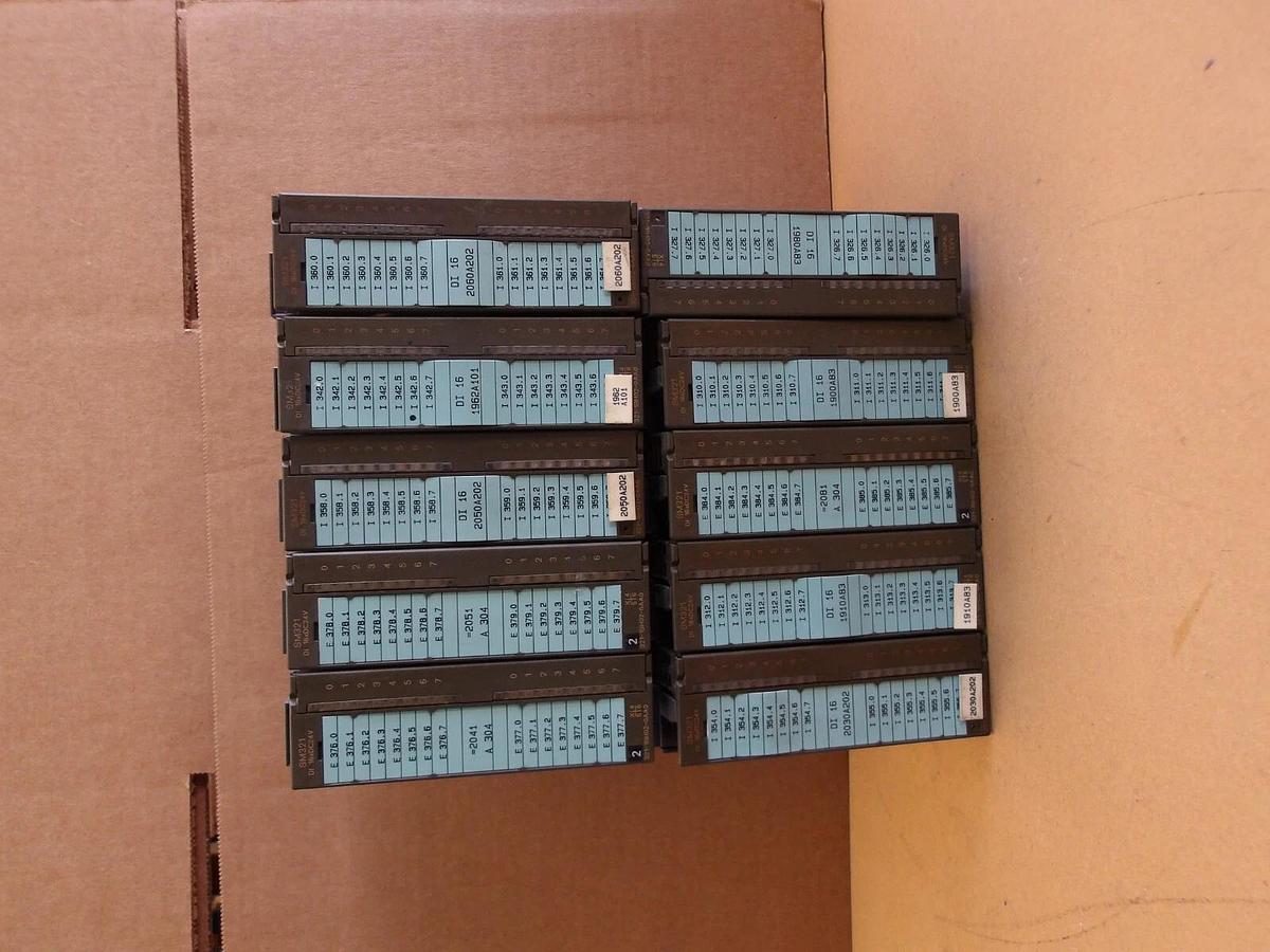 Used SIEMENS SIMATIC S7 INPUT MODULES (LOT OF 10), #4241106G USED