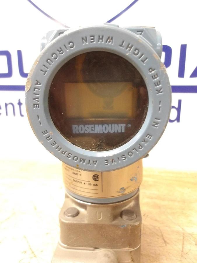 Used ROSEMOUNT 3051 PRESSURE TRANSMITTER, #4101105G USED