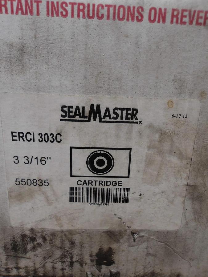 SEAL MASTER ERC1303C BEARING CARTRIDGE 3-3/16" BORE, #7301206G NIB