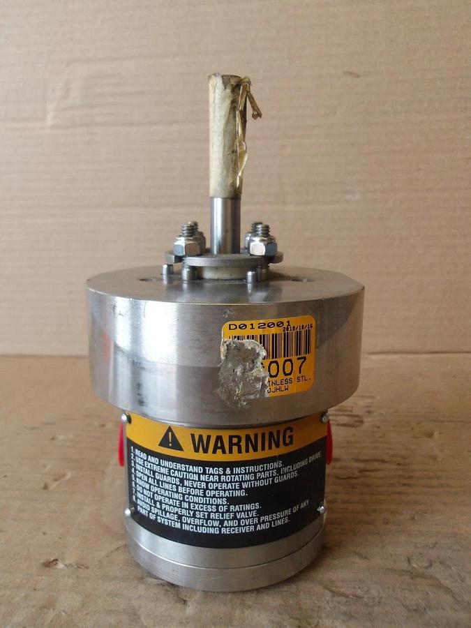 Used ROPER 02SS1PTYDJHLW GEAR PUMP 162611 S/S BODY, #7301100G NEW
