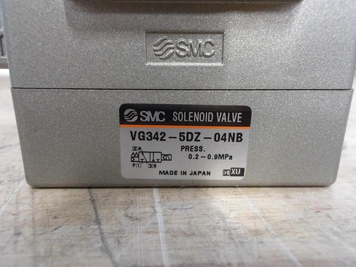 Used SMC VG342-5DZ-04NB SOLENOID VALVE 3/4", #530306G NEW