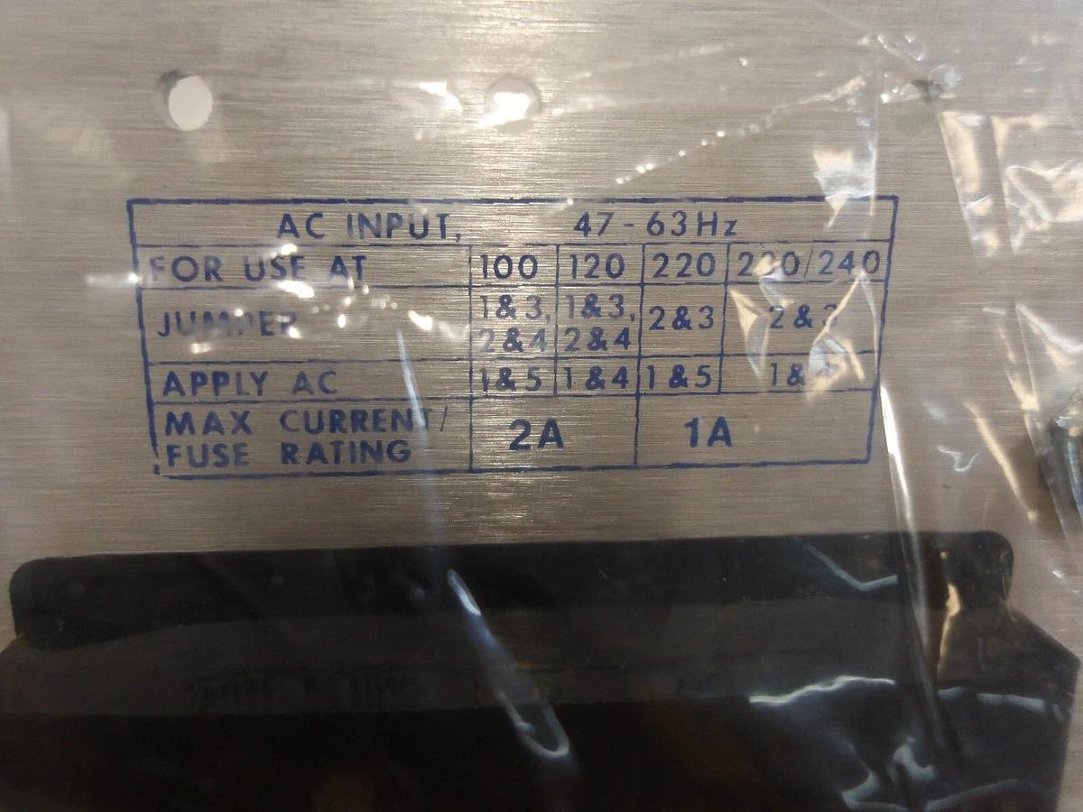INTERNATIONAL POWER 1HD24-4.8 DC POWER SUPPLY, #4221108G NIB