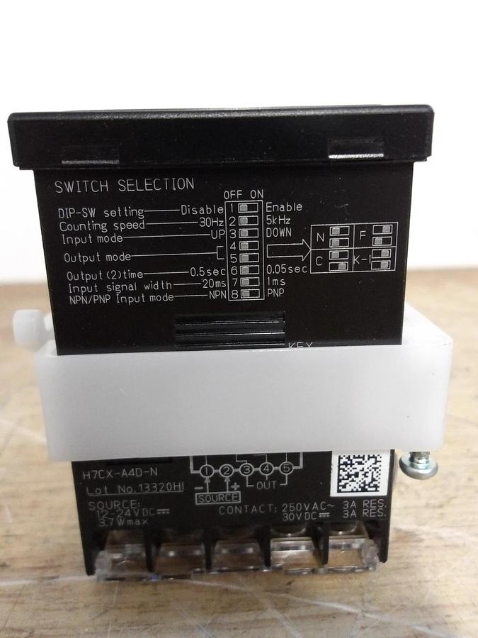 OMRON H7CX-AD40-N COUNTER 12-24 V, #522227G NIB