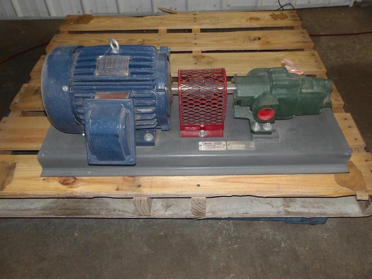 Used ROPER 1-1/2" PUMP W/ 5 HP MOTOR, #11111058GJW NEW