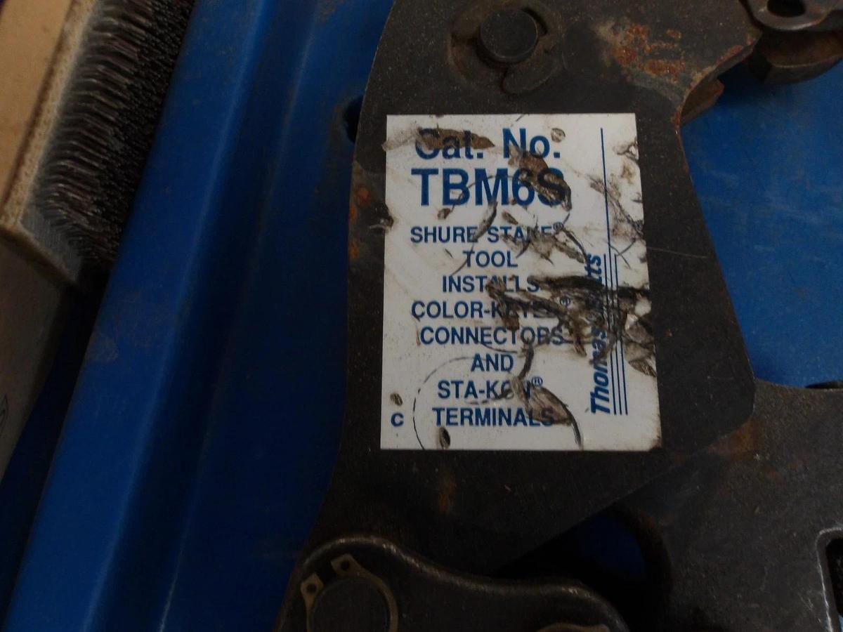 Used THOMAS & BETTS TBM6S WIRE TERMINAL CRIMPER, #3241113G USED