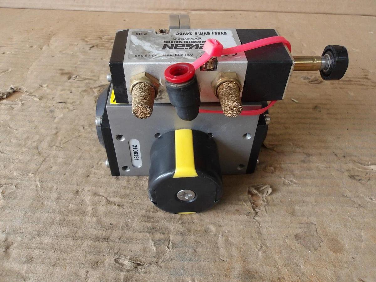 Used EVIAN VALVES EV561/EV17 TRI-CLOVER BUTTERFLY VALVE, #87153G USED