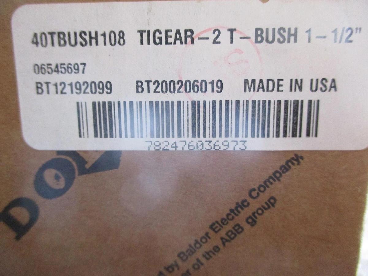 DODGE 40TBUSH108 TIGEAR-2, #103342J NIB