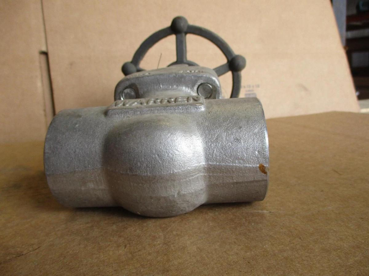 Used WARREN 1-1/2" STAINLESS GATE VALVE (SOCKET WELD), #4161216J NEW