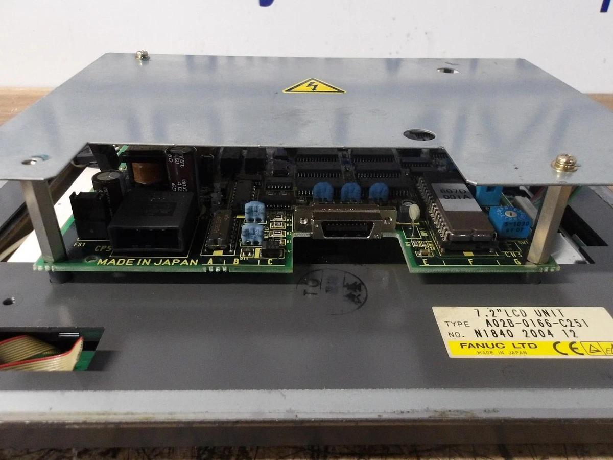 Used FANUC POWERMATE A02B-0166-C251 MACHINE CONTROL UNIT, #128218G PARTS ONLY