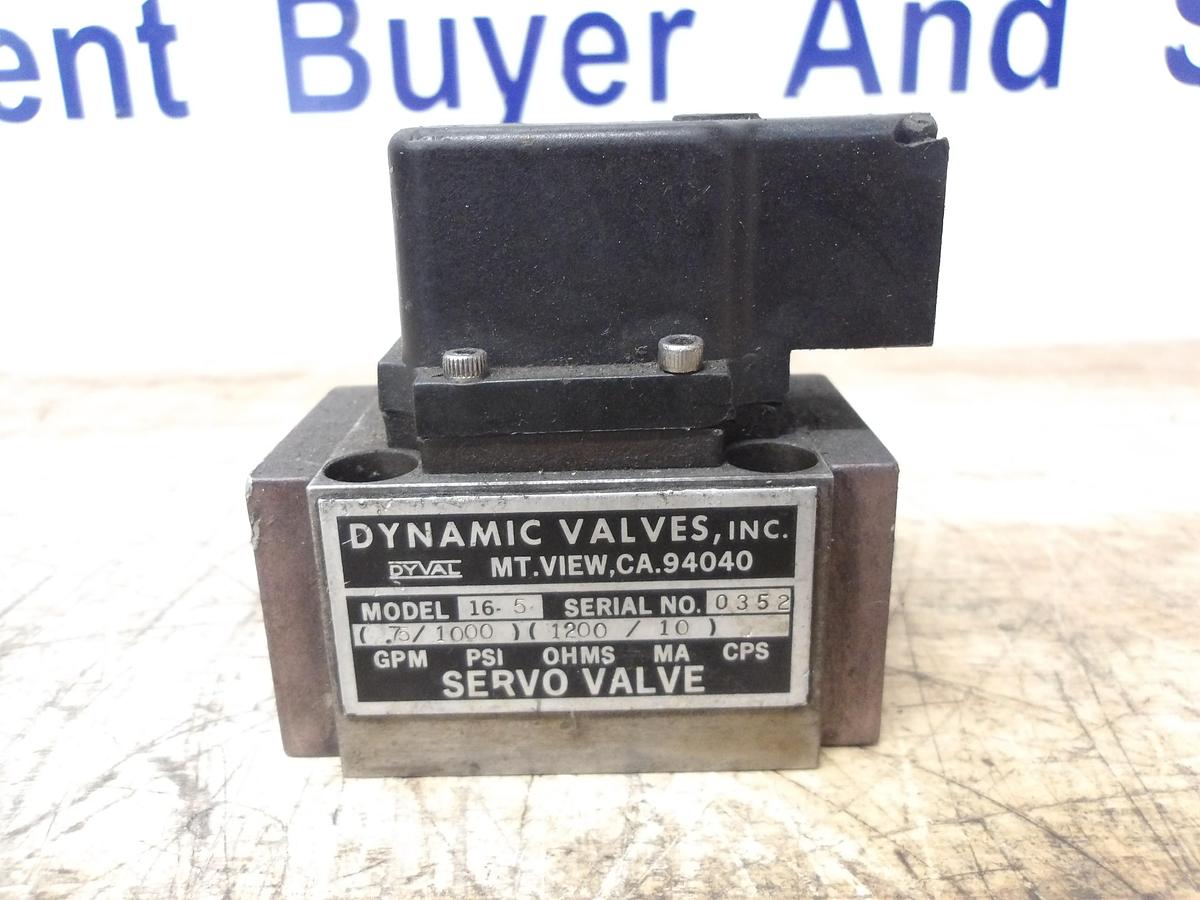 Used DYNAMIC 16-5 SERVO VALVE