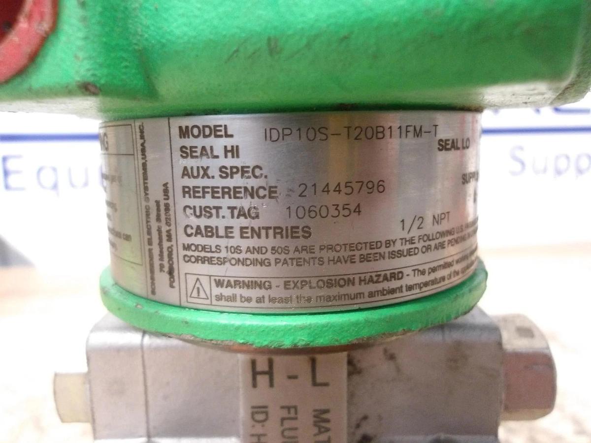 Used SCHNEIDER IDP10S-120B11FM-T PRESSURE TRANSMITTER, #430915G USED