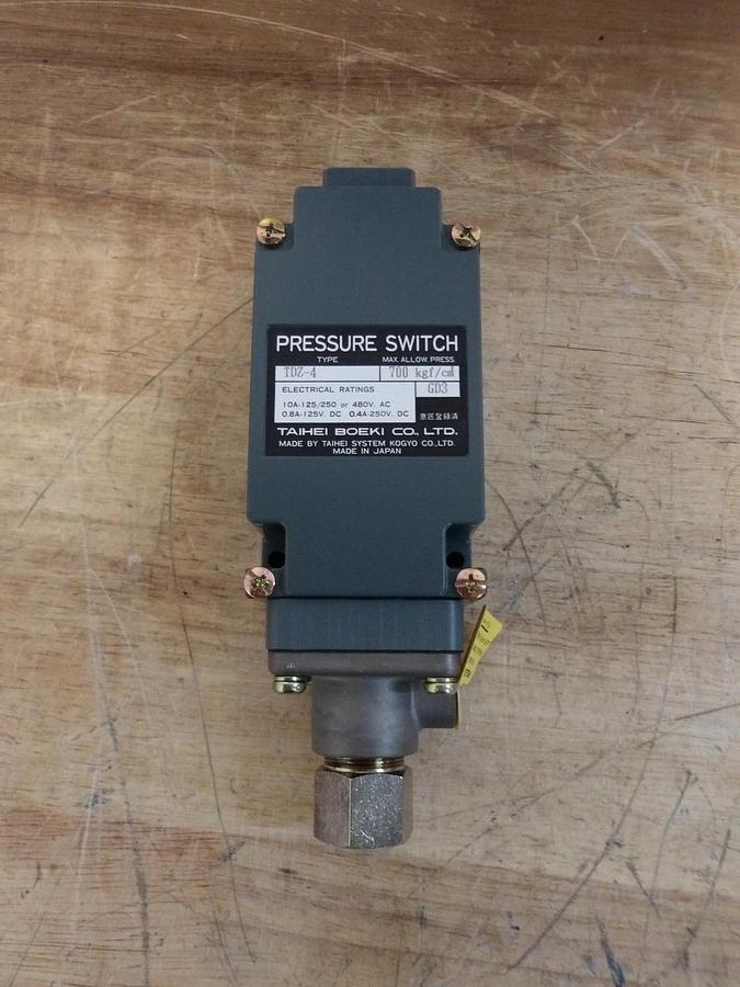 TAIHEI BOEKI TDZ-4 PRESSURE SWITCH, #56836G NIB