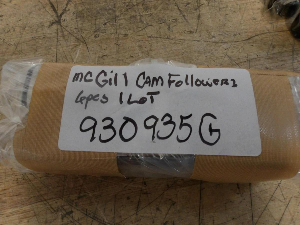 MCGILL CF1SB LUBRI-DISC CAM FOLLOWER BEARING (LOT OF 6) #930935G NIB