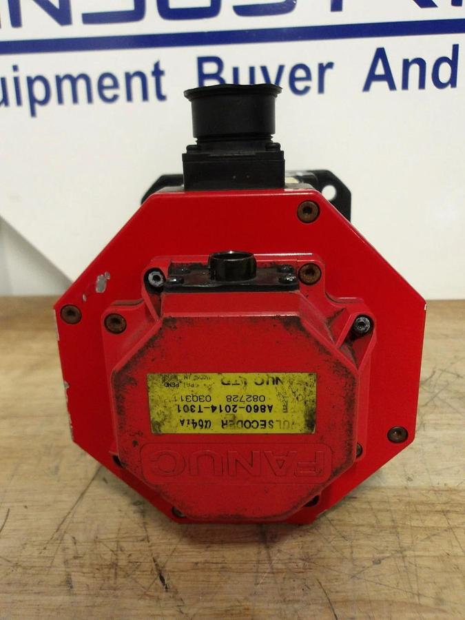 Used FANUC A06B-0235-B605 AC SERVO MOTOR, 4000 RPM, #616325G REMANUFACTURED