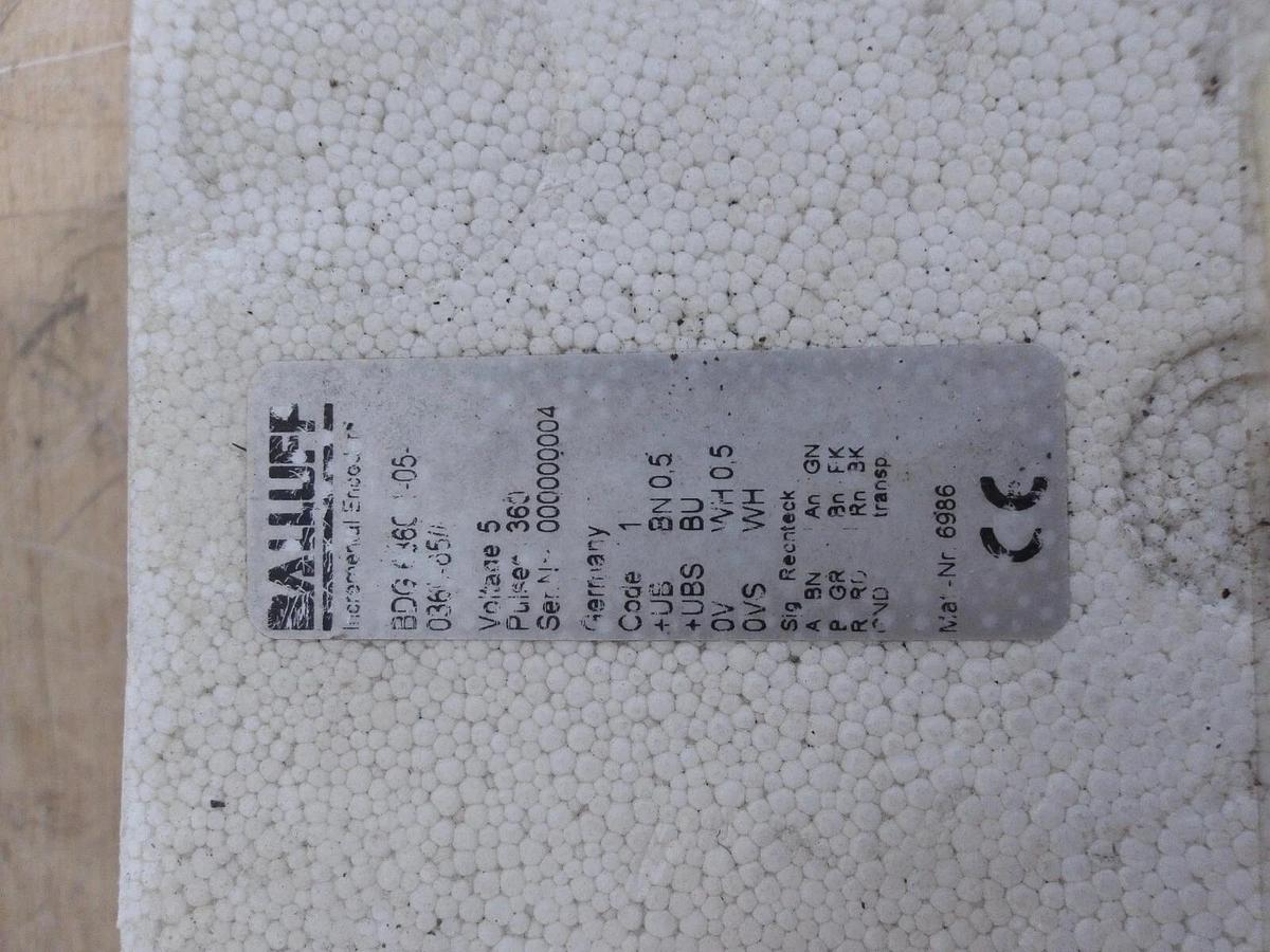 BALLUFF BDG6360-1-05-0360-6511 INCREMENTAL ENCODER, #421122G NIB