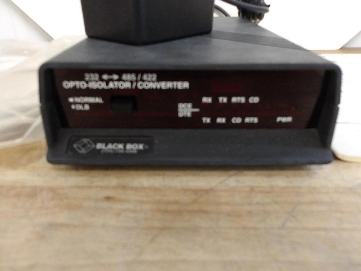 Used BLACK BOX 1C109A-R2 OPTO-ISOLATOR CONVERTER, #3251051G NEW