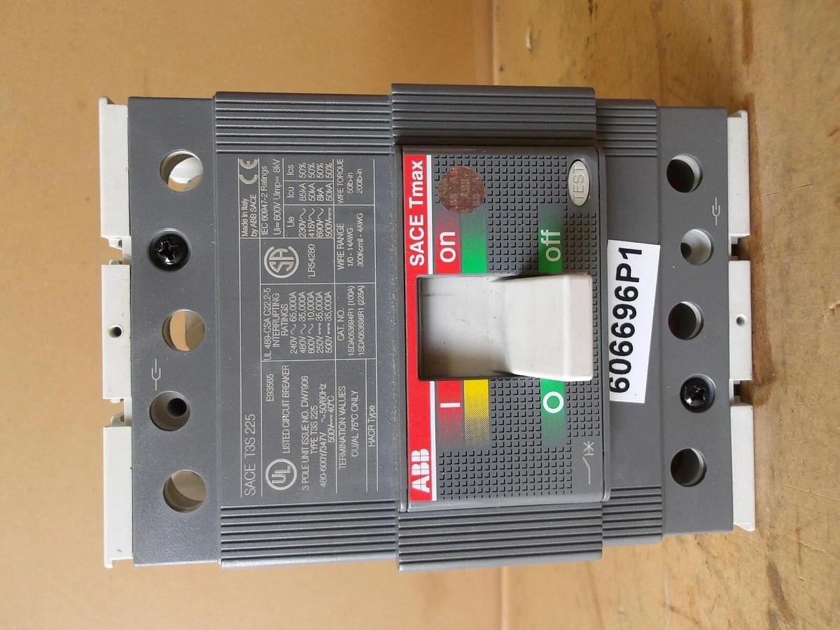 Used ABB SACE TMAX CIRCUIT BREAKER, #619320G NEW