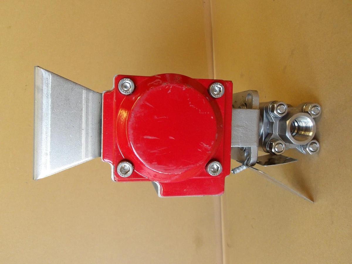 Used FLOWTEK 1/2" VALVE & WOLSELEY ACTUATOR, #610951G NEW